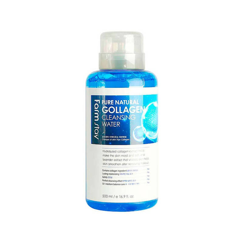 

Очищающая вода с коллагеном FarmStay Pure Natural Cleansing Water Collagen