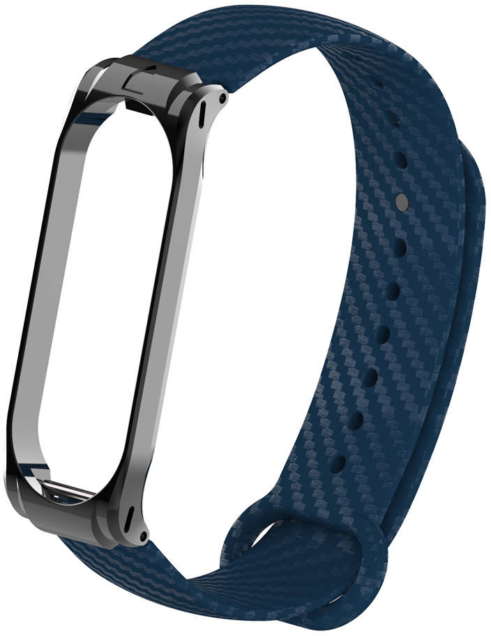 

Ремешок Carbon для Mi Band 4 / 3 Темно-синий