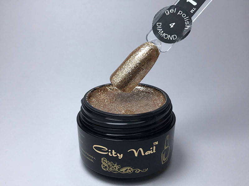 

Глиттерный гель-лак в баночке GLITTER 1 золотистый 5мл
