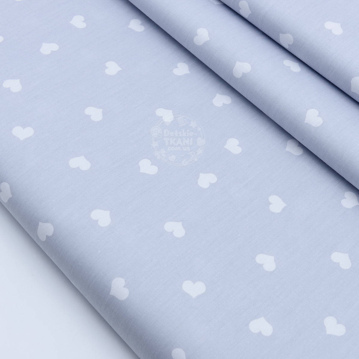 

Сатин "Фигурные сердечки 14 мм" на сером № 1760с, Серый