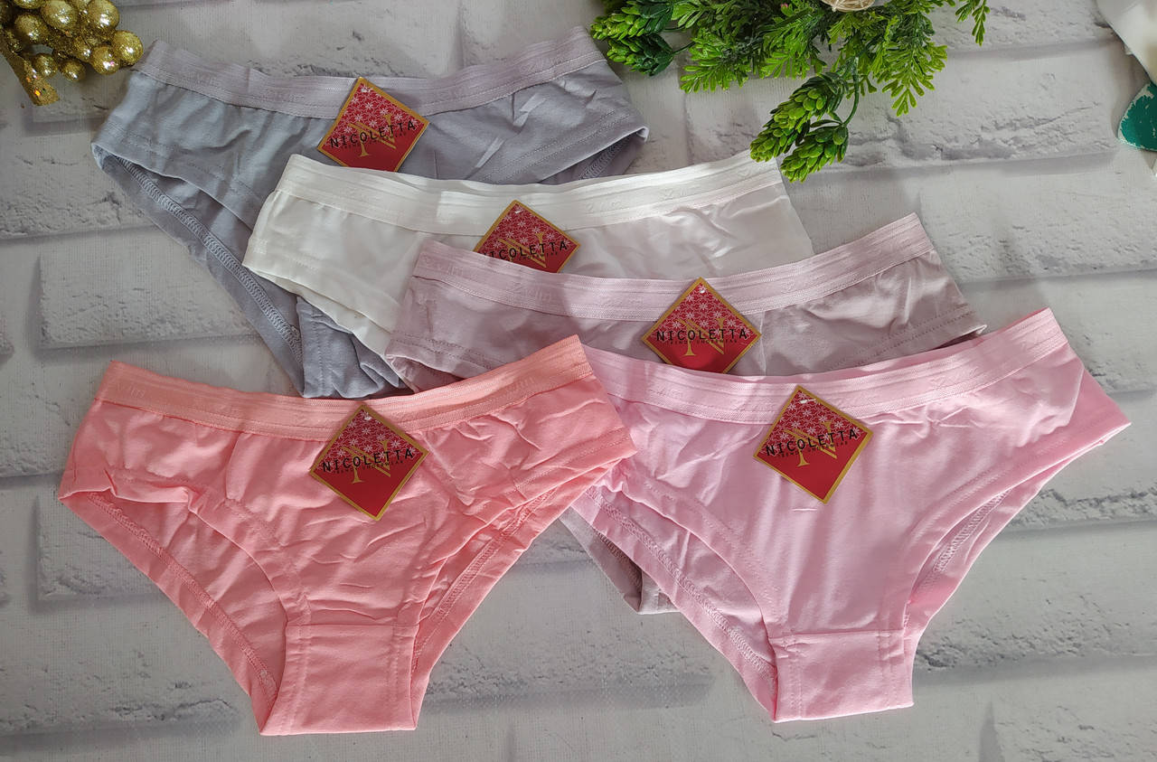 

Трусы женские 3XL 44-46 хлопок норма Nicoletta SK-T268, Разные цвета