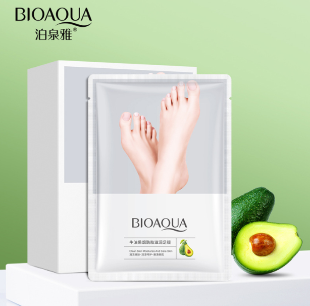 

Маска-носочки Bioaqua Avocado Niacinamide Moisturizing Foot Mask, 3шт/уп