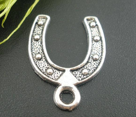 

Подвеска " Подкова ", 24 mm x 18 mm, Античное серебро