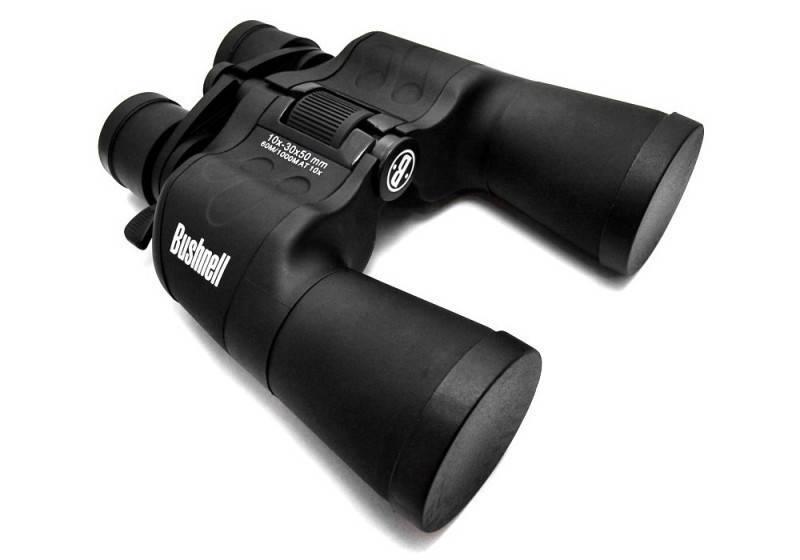 

Бинокль BUSHNELL VARI ZOOM 10-30X50 + чохол сумка новорічні, Черный