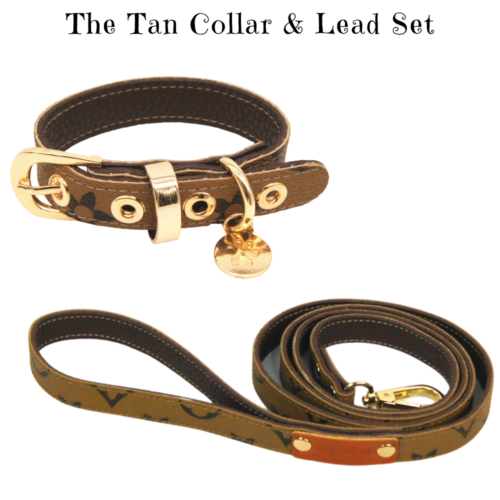 

Ошейник и поводок для собак BRAND "LOUIS VUITTON" рыжий