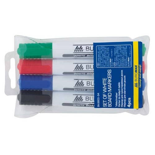 

Набір маркерів Buromax для магнітних дошок 4 шт., Разные цвета