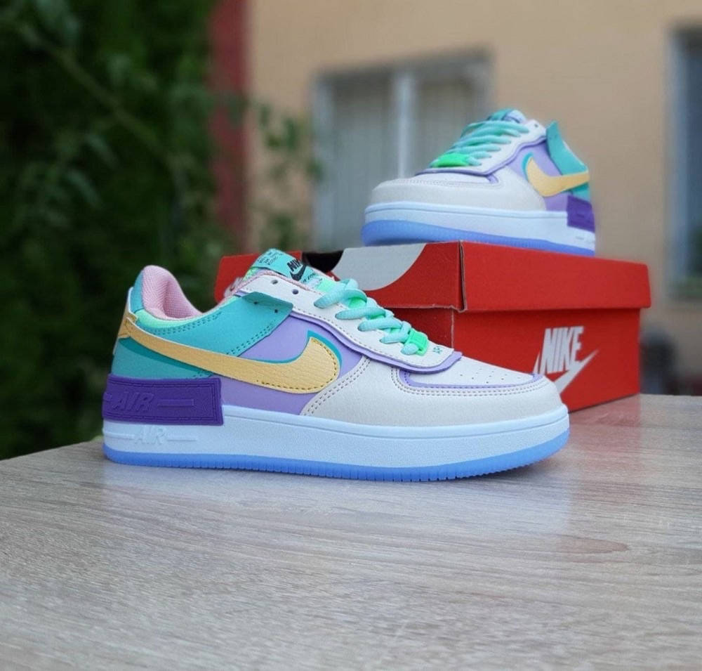 

Женские кроссовки Nike Air Force Shadow разноцветные 39 41