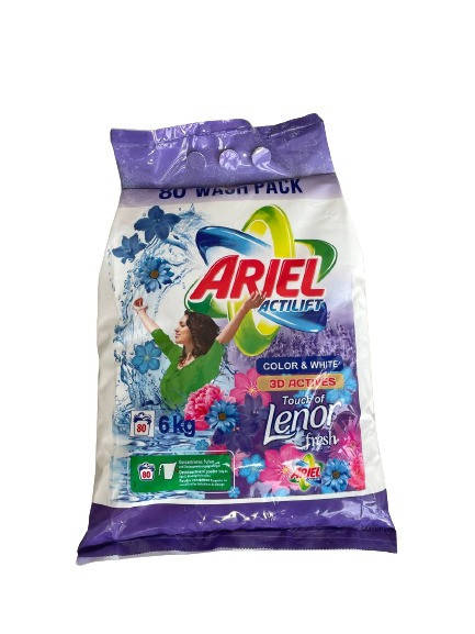

Стиральный порошок Ariel actilift color & whiteTouch of Lenor fresh, 6 кг