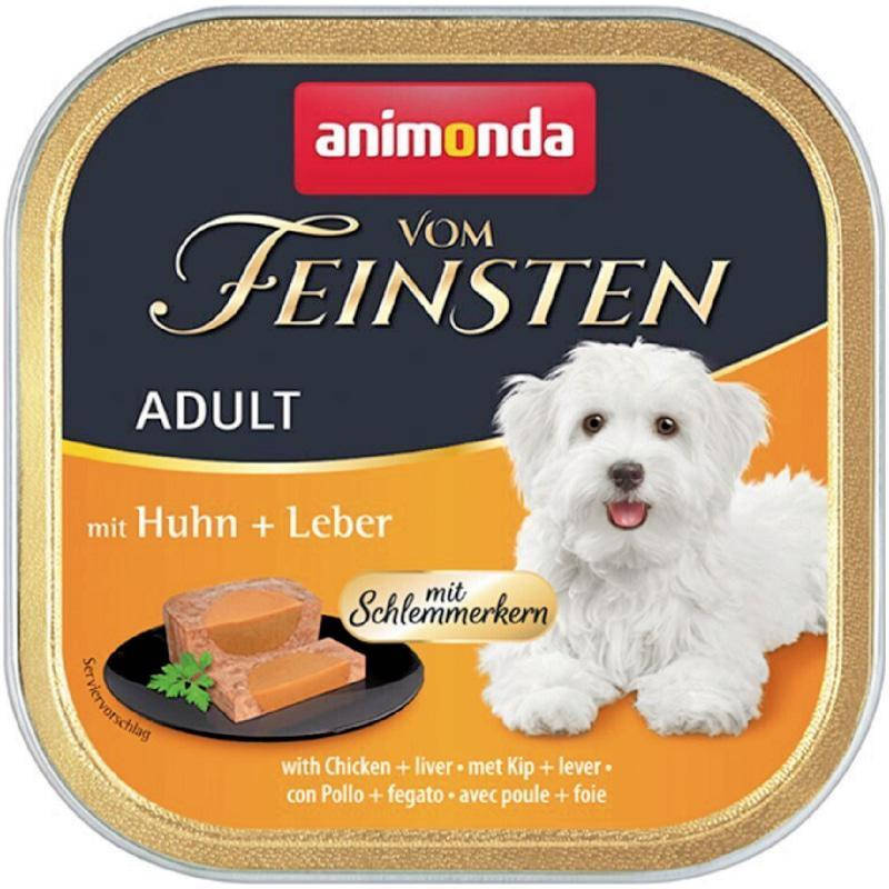 

Вологий корм для дорослих собак Animonda Vom Feinsten Adult фарширована курка з печінкою 150 г
