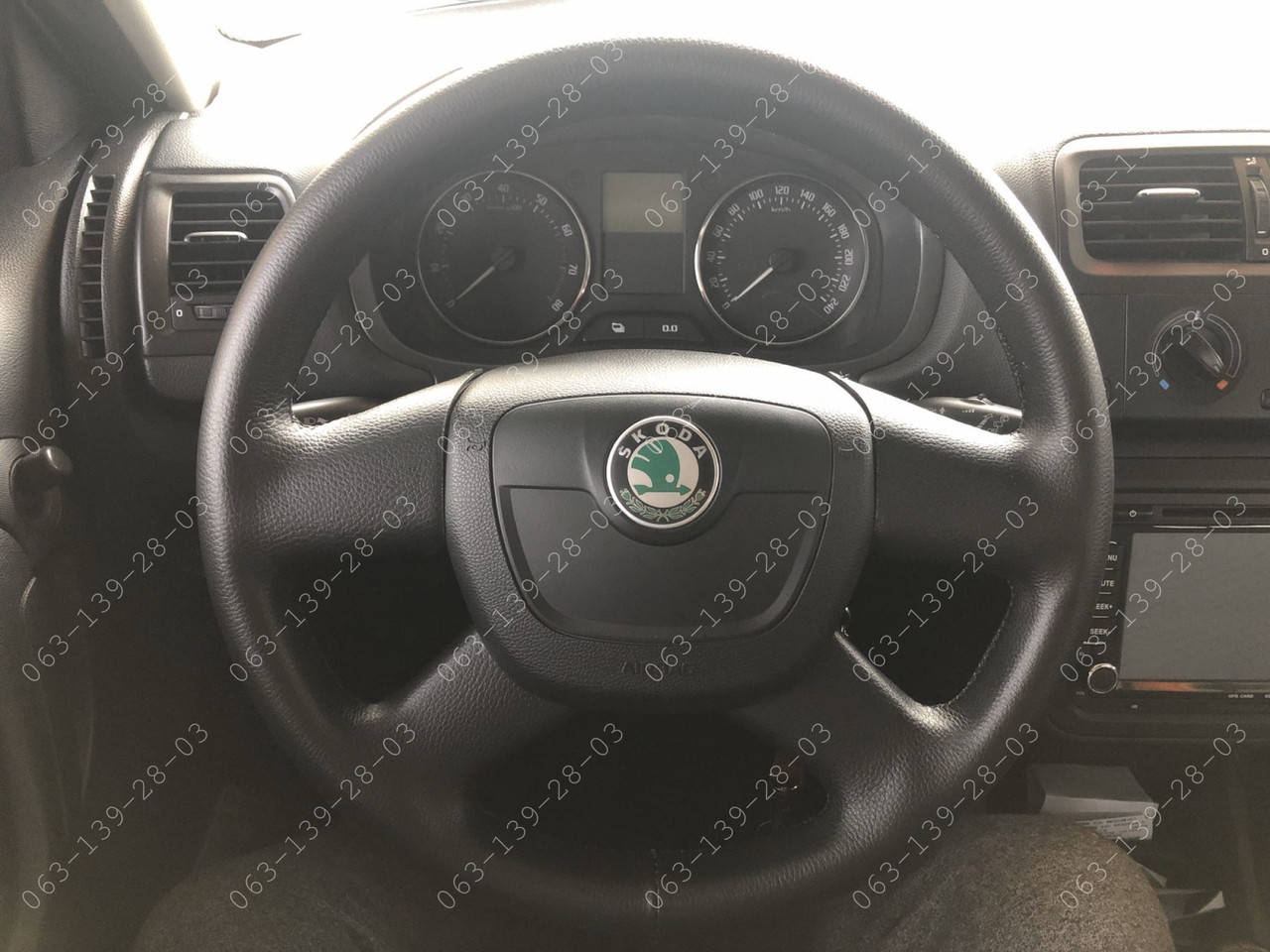 

Оплетка чехол на руль со спицами для Skoda Octavia Superb Fabia a5 Yeti Шкода, Черный