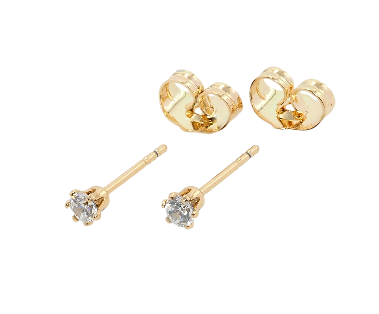 

Серьги Xuping Позолота 18K гвоздики (пусеты) "Фианиты в 6-ти крапановой оправе" ø 3мм