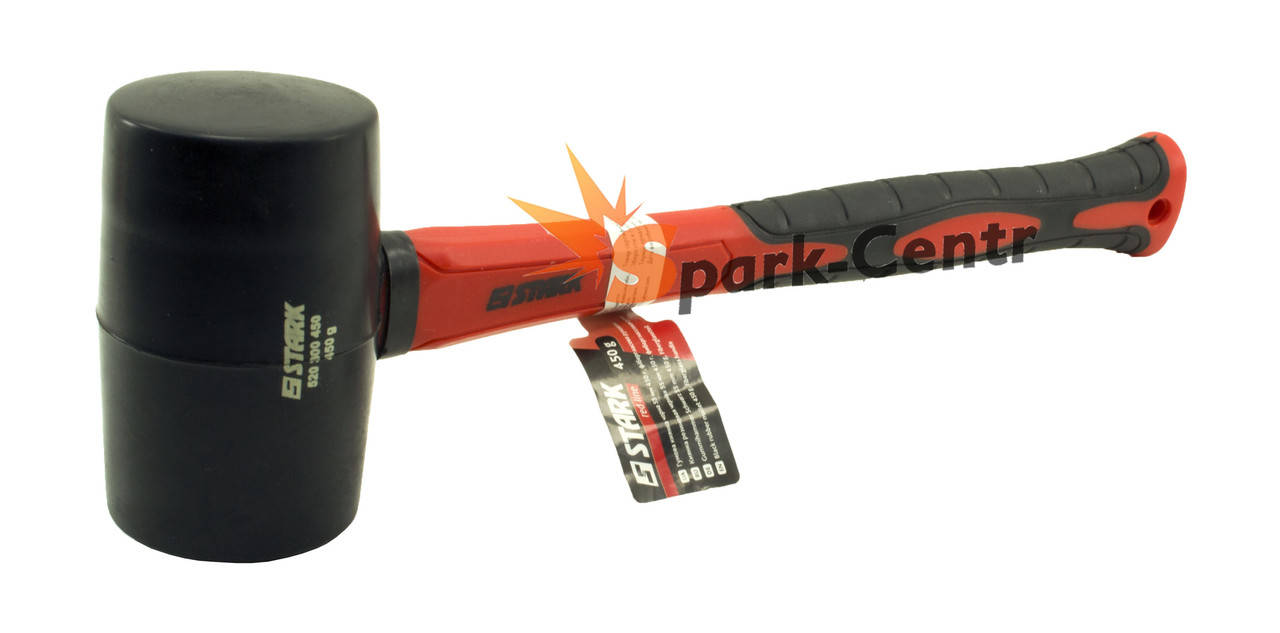

Молоток резиновый черный Stark Ø55мм х 450г фиберглассовая ручка (Германия)