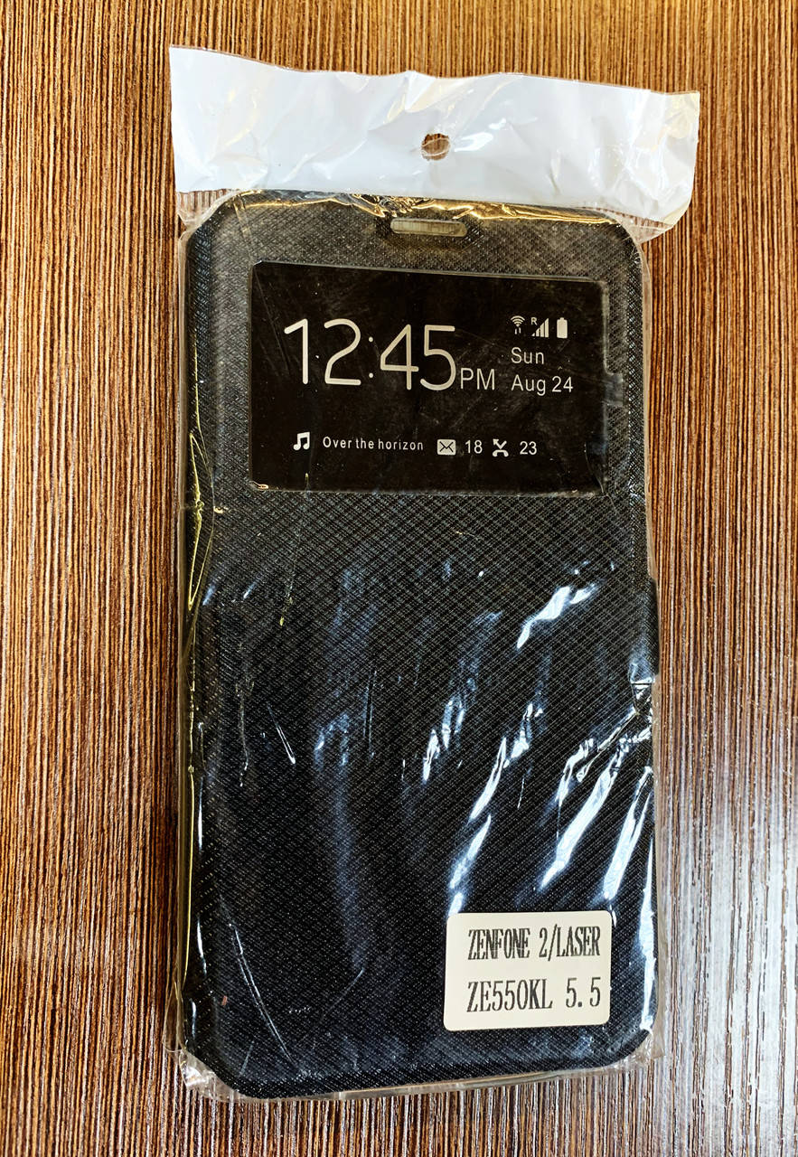 

Чехол-книжка на телефон Asus Zenfone 2 Laser ZE500KL черного цвета, Черный