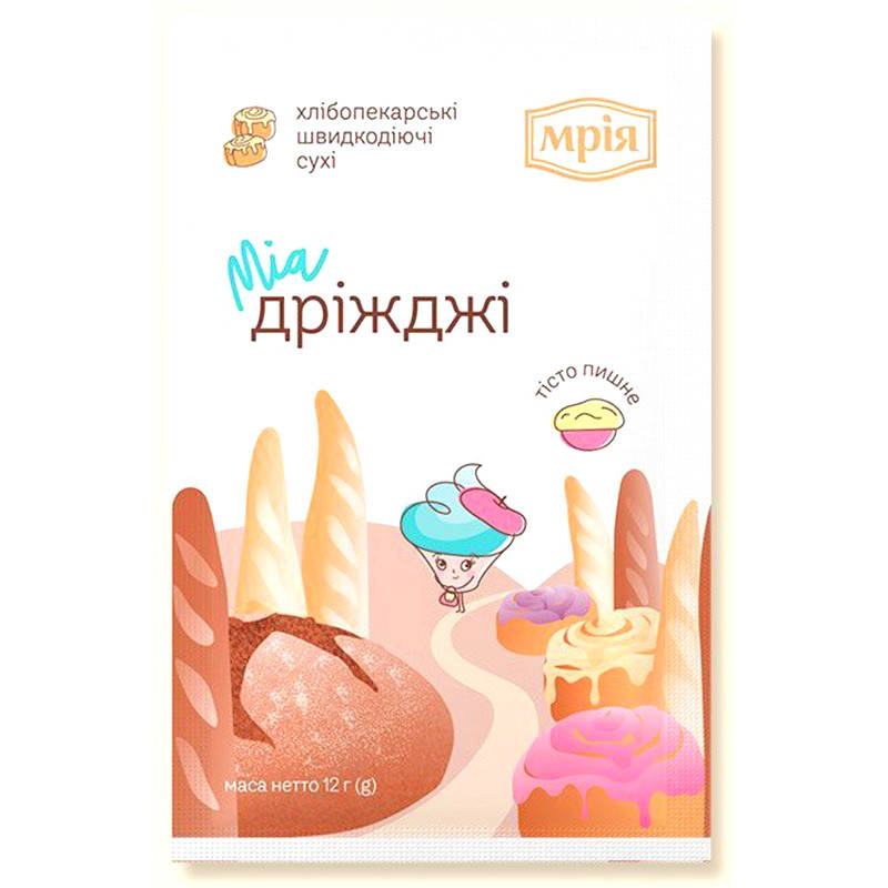 

Дріжджі хлібопекарські Мрія 12г