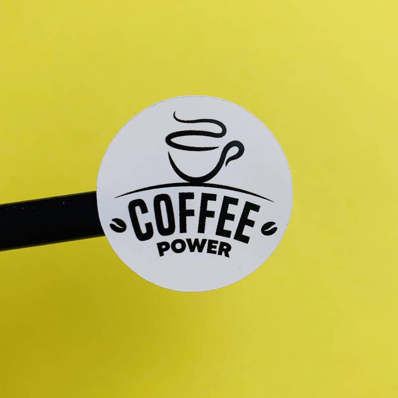 

Наклейка Coffee power 3 см диаметр