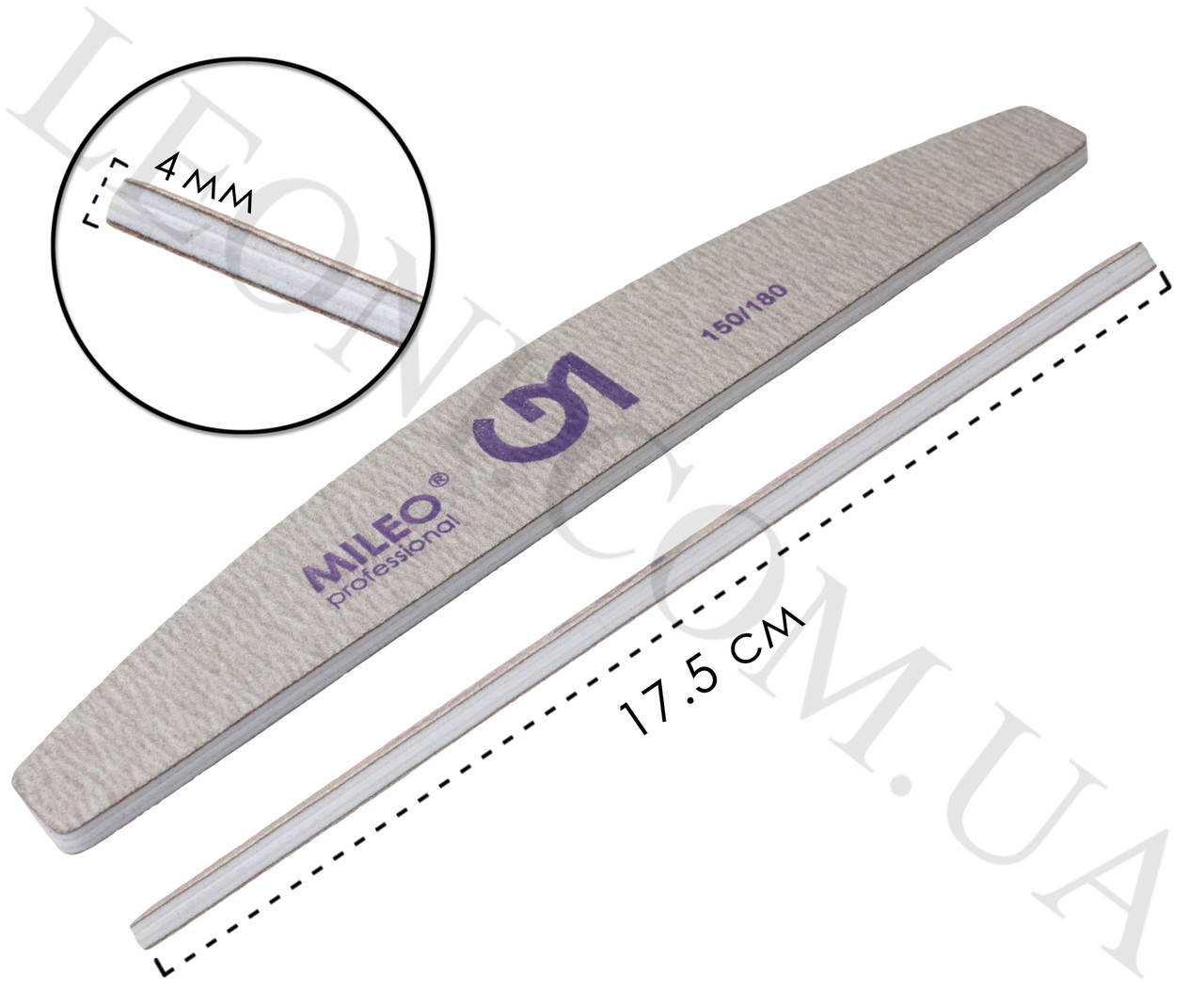 

Пилочка MILEO professional 150/180 Для искусственных ногтей (фиолет)