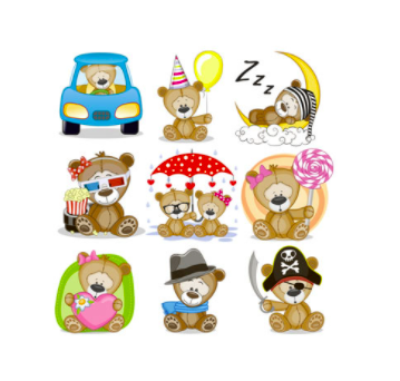 

Термотрансферные наклейки Teddy Bear