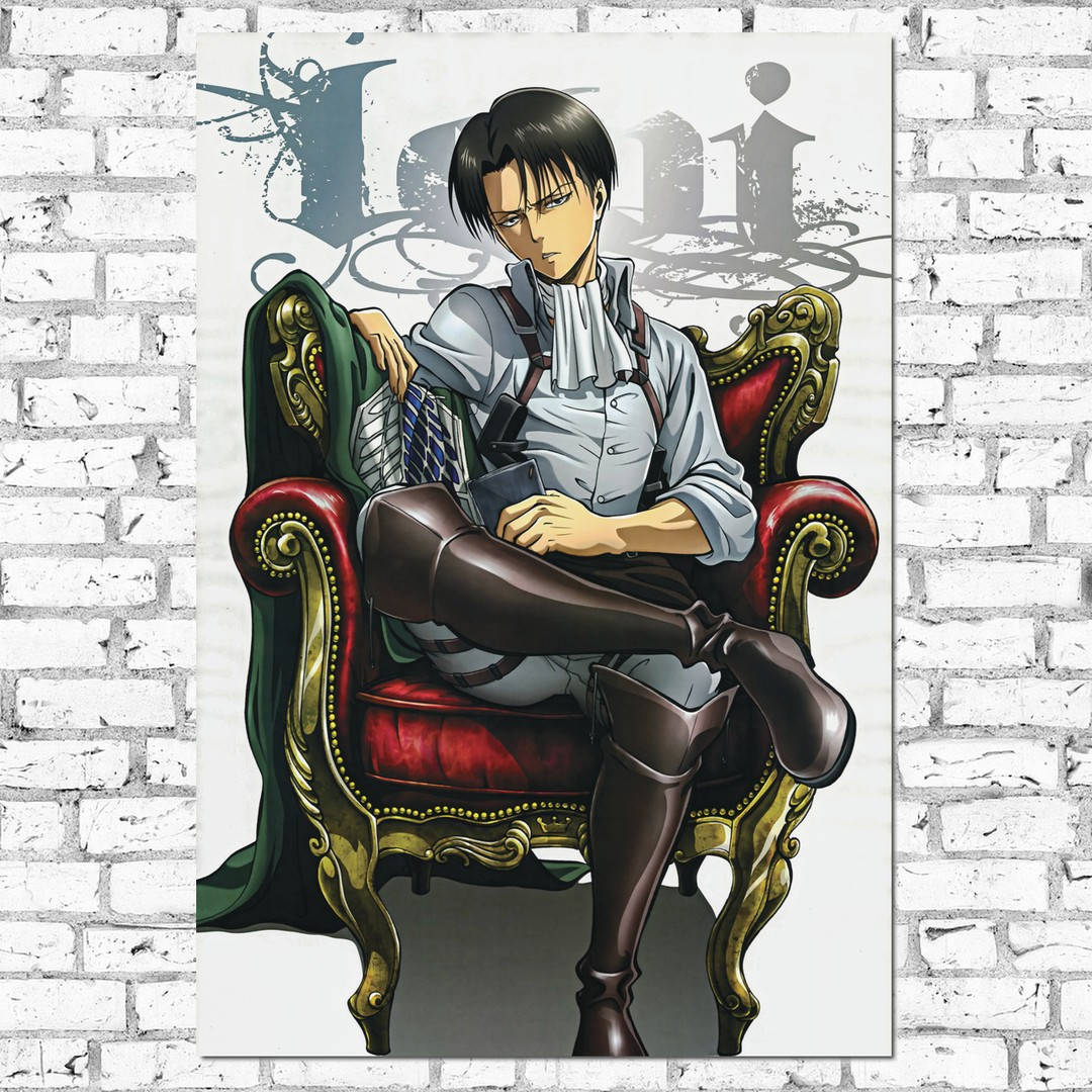 

Плакат "Атака на титанов, Капитан Леви в кресле, Attack on Titans" (артикул 0254)