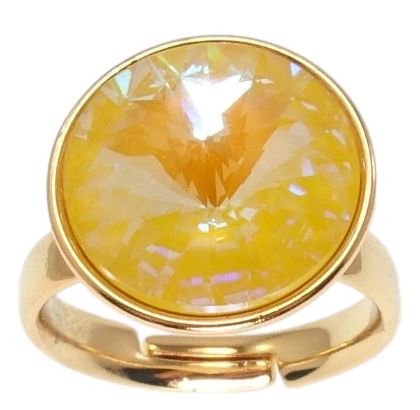 

Кольцо Xuping Позолота 18K с кр-ми Swarovski "Кристалл Sunshine Delite ø 16мм" р.17-18