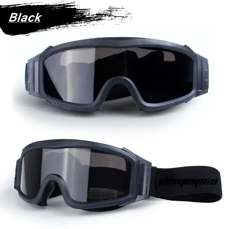 

Тактические очки Gyot STS black,сменные линзы (чёрный, жёлтый, прозрачный). Чехол.