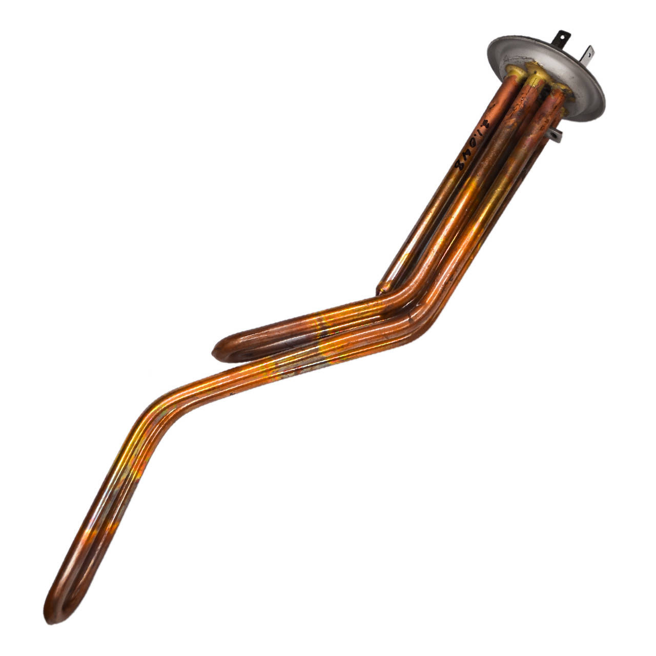 

ТЭН Thermowatt типа Thermex 2.0 кВт медь. изогнутый дважды с трубками под 2 термостата