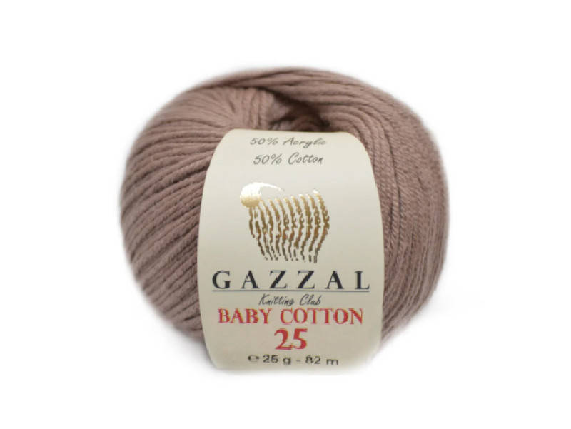 

Gazzal Baby Cotton-25, Капучино №3434, Коричневый