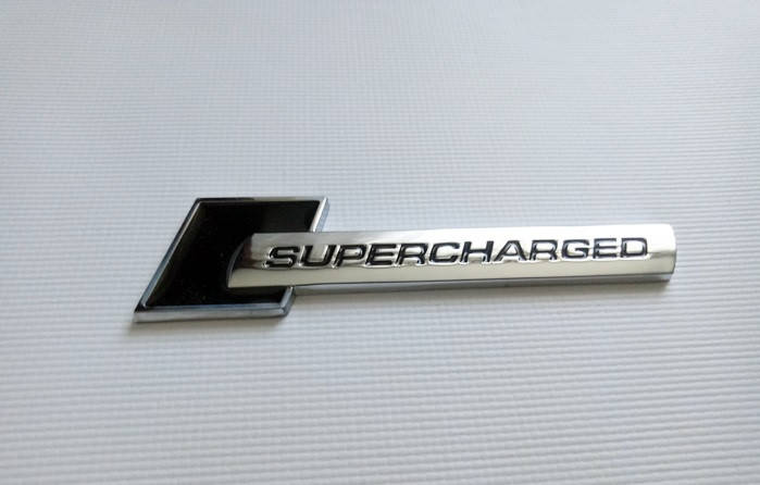 

Эмблема надпись Supercharged (black) на крыло Audi