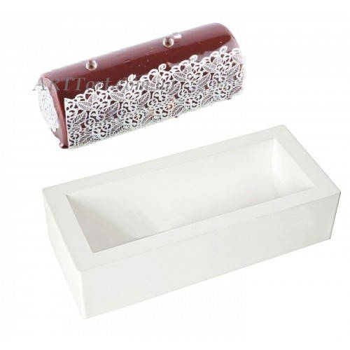 

Силиконовая форма для евродесертов Полено и текстурный коврик Arabesque, Белый