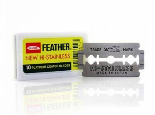 

Лезвия для безопасной бритвы Feather New Hi-Stainless (10 лезвий)