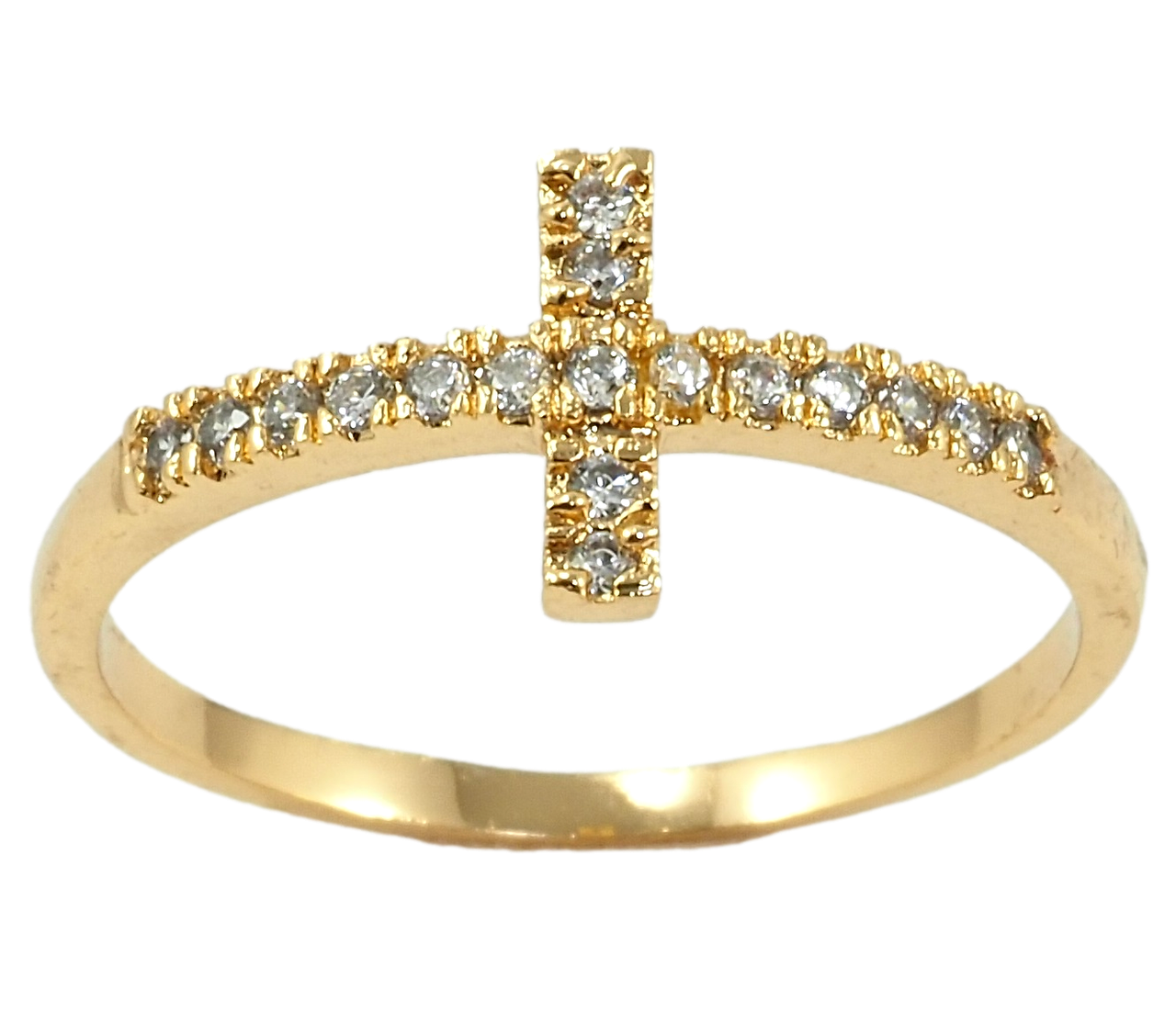 

Кольцо Xuping Позолота 18K "Крестик с цирконием" р.17,18,18.5,19.5,20.5