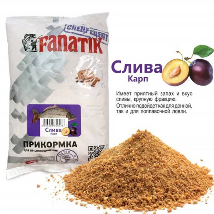 

Прикормка FANATIK Слива Карп, 1 кг