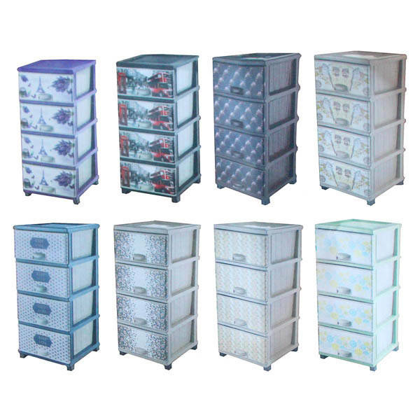 

Комод 4-яр,цв.рис.(шир.37,5см, гл.46см, выс.90см) Турция