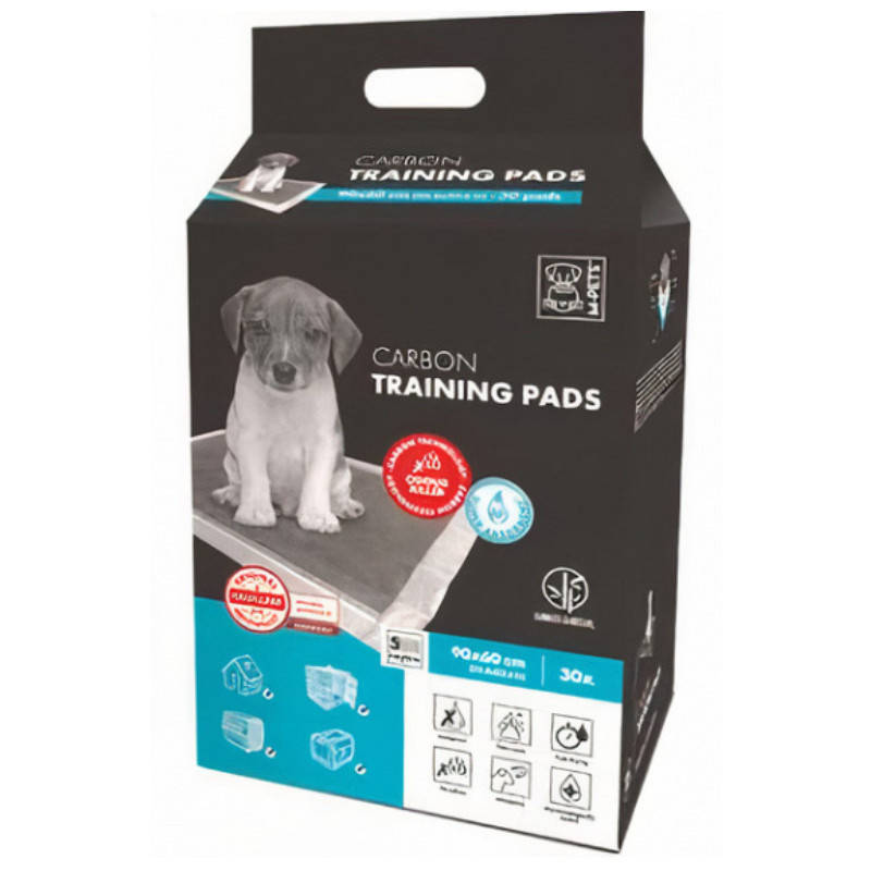 

M-Pets Carbon Training Pads 90х60 см / 30 шт. - Одноразовые пеленки с бамбуковым углем для собак