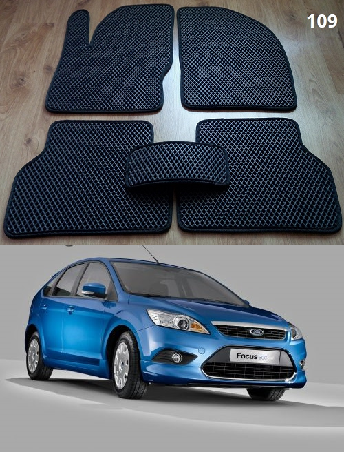 

Коврики ЕВА в салон Ford Focus II '08-11, Черный