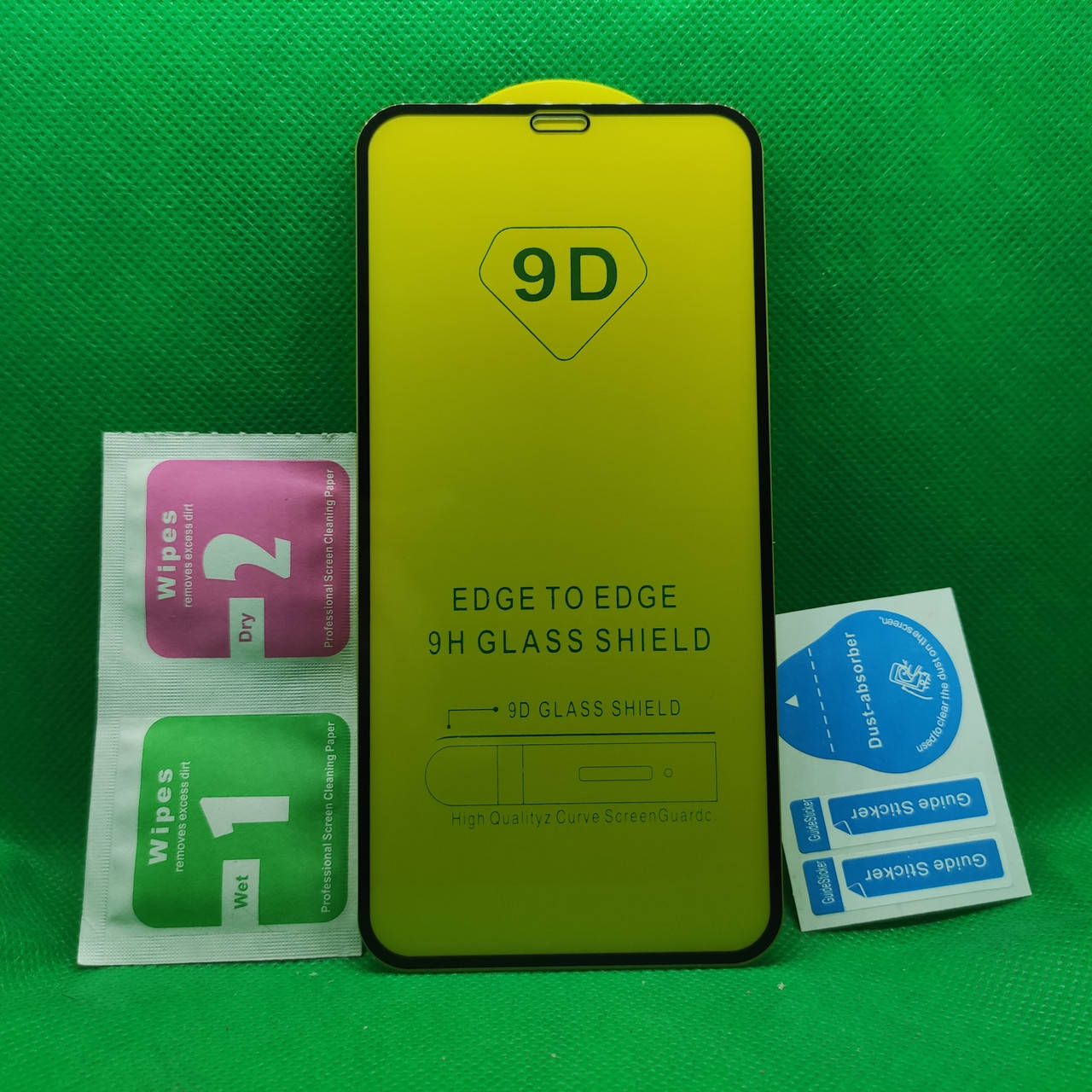 

Защитное стекло для IPhone 11 Full Glue 9D 9H на весь экран телефона клей по всей поверхности Черный