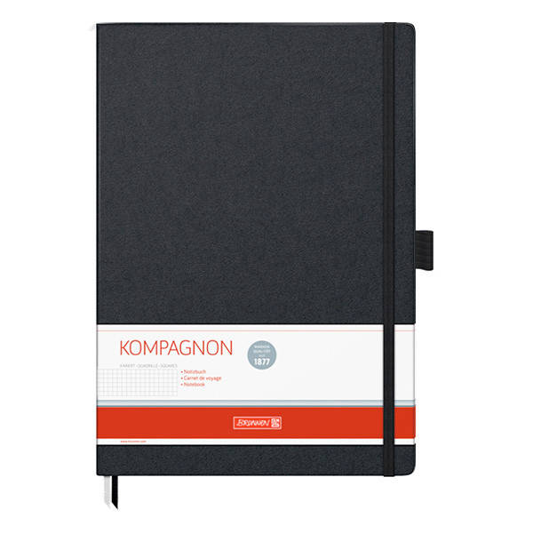 

Записная книга блокнот А4 Brunnen 96 л. клетка тв. обл. чёрный Компаньон 10-552 88 05