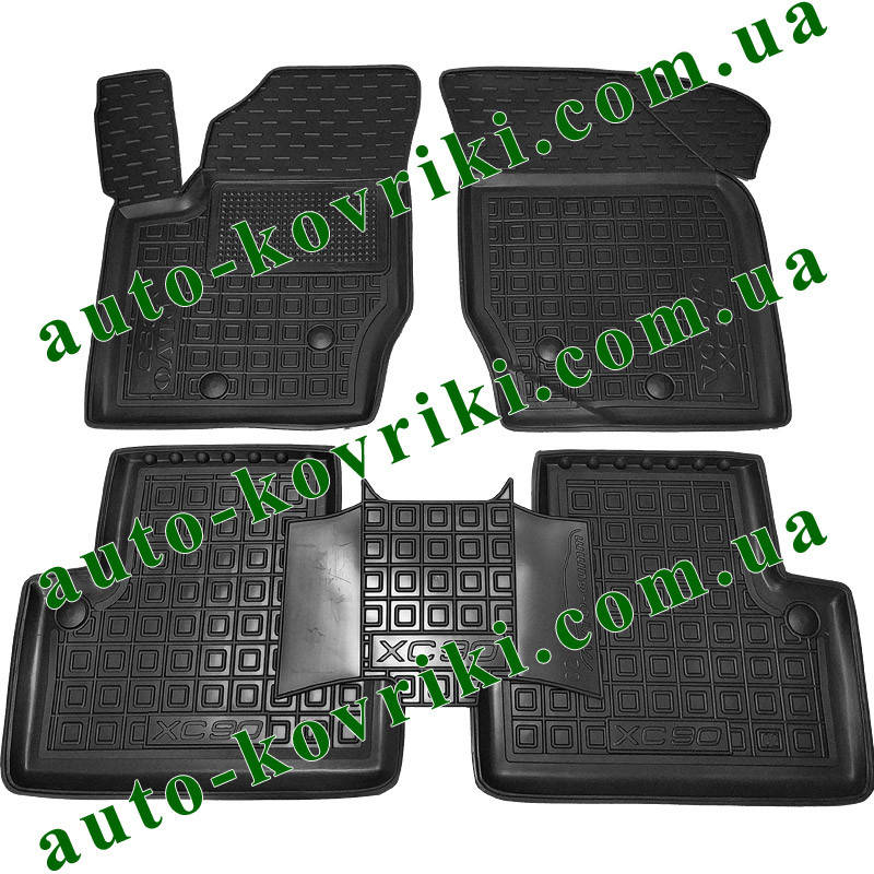 

Резиновые коврики в салон Volvo XC90 2002-2014 (Avto-Gumm), Черный