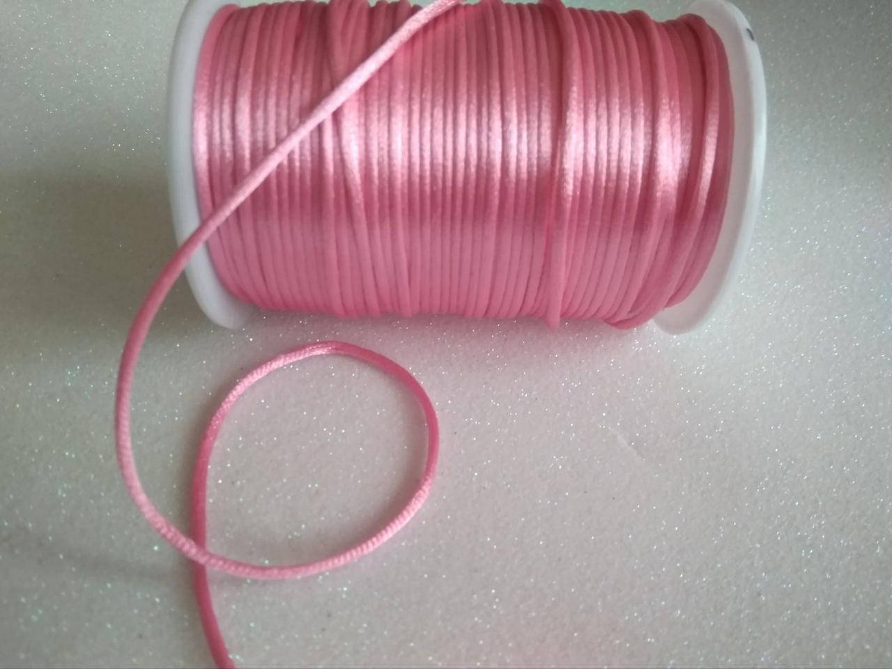 

Шнур корсетный 3мм атласный цвет розовый (#23)