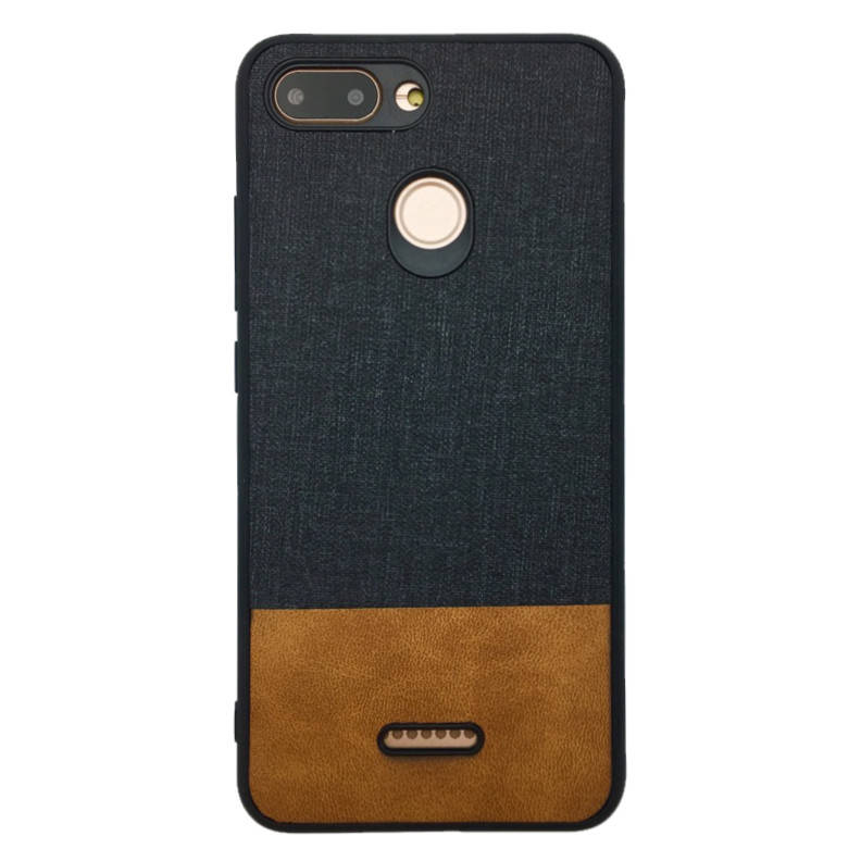 

Чехол-накладка DK-Case силикон Fabric Leather Gentleman для Xiaomi Redmi 6 (black), Черный