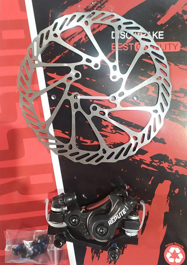 

Дисковый тормоз с машинкой Repute - ротор 160 мм. адаптер F180/R160