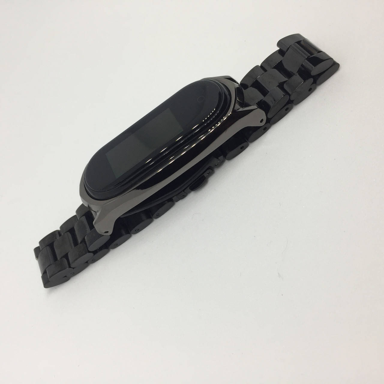 

Металлический ремешок mi band 3 mi band 4 чёрный крупное звено mijobs