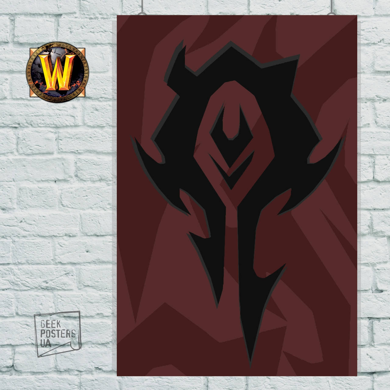 

Постер World of Warcraft, лого Орды. Размер 42x30см (A3). Матовая бумага