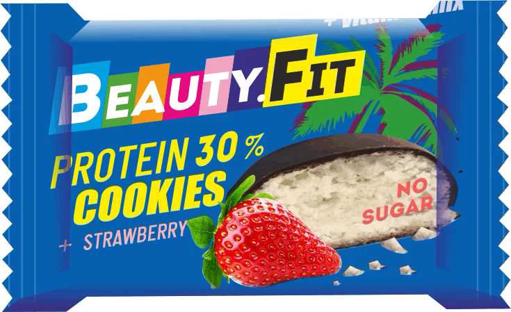 

Протеиновое печенье в шоколаде Beauty.Fit "Клубника" (40 грамм)