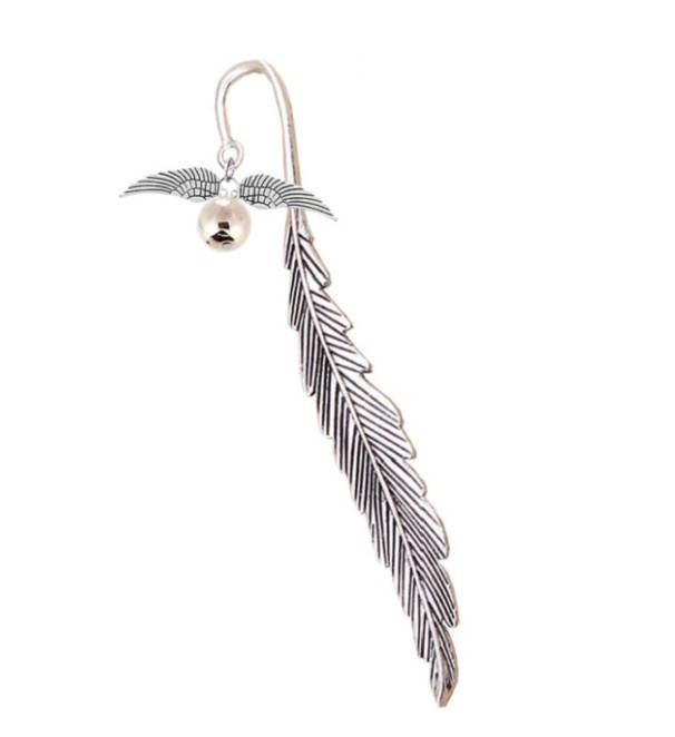 

Закладка для книг металлическая Снитч из Гарри Поттера MRBookmark Серебристый