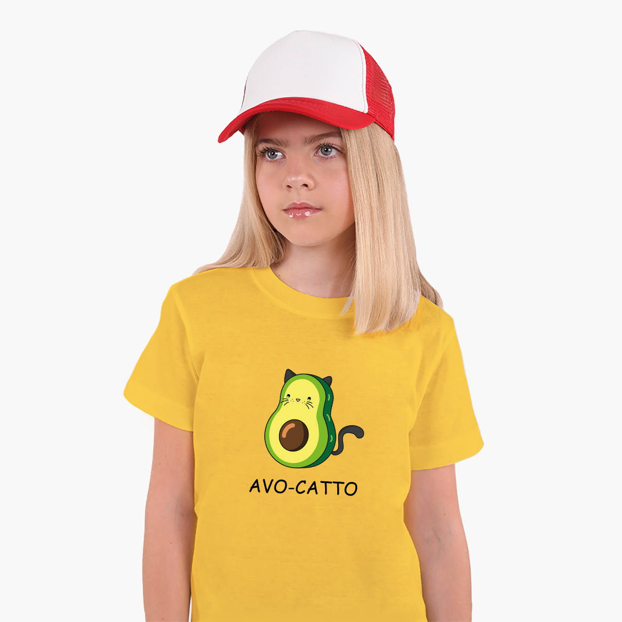 

Детская футболка для девочек Авокадо (Avocado) (25186-1372) Желтый