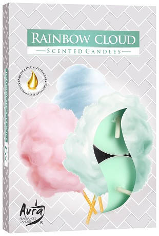 

Свеча чайная ароматизированная Bispol сладкая вата 1.5 см 6 шт (p15-320), Зелёный