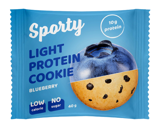 

Протеиновое печенье Sporty Light Черника (40 грамм)