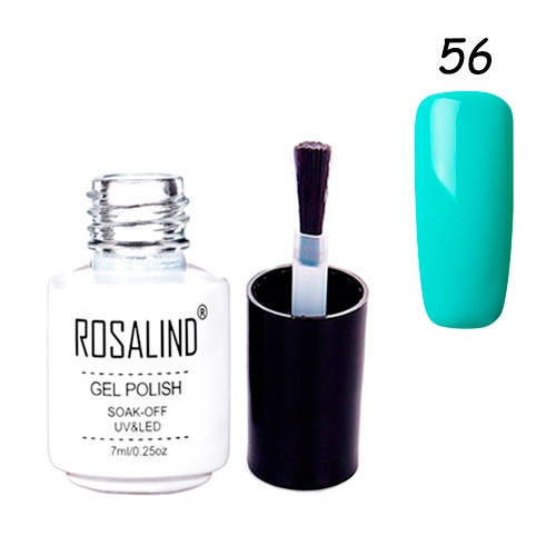

Гель-лак для ногтей маникюра 7мл Rosalind, шеллак, 56 бирюзовый