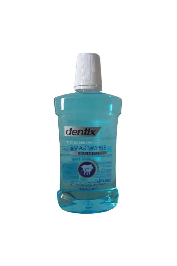 

Ополаскиватель полости рта Dentix SMART WHITE strong mint 500 мл