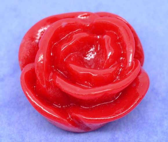 

Кабошон Цветок, Роза, Смола, Красный, 15 mm x 7 mm, Фурнитура для изготовления бижутерии